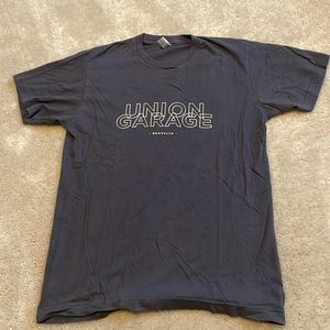 Grey Union Garage-Brooklyn T-shirt made by American Apparel. Men’s size Medium